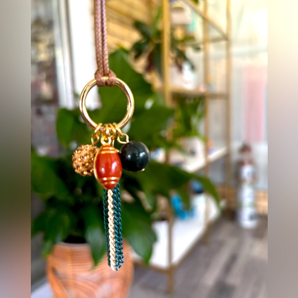 Football charm necklace